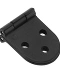 Heavy Duty 4 Pack 180 Degree Solid Hinge In Black Round Edge Zinc Alloy 80x30x2.2mm close-up view