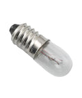 20 Pack E10 Mini Screw Base Light Bulbs 2.4V 0.5A Incandescent Warm White Replacement for Flashlights Instruments and Science Experiments Badass Reliability Slick Design close-up of an E10 bulb