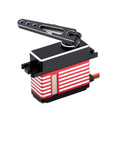 Beast Mode High Torque Brushless RC Servo Motor Delivers 18kg Cm At 8.4V And 45g Weight With Lightning Fast Response Solid Steel Gears And Rock Solid CNC Aluminum Case Built Tough For Weekend Warriors, featuring sleek design and robust connectors.