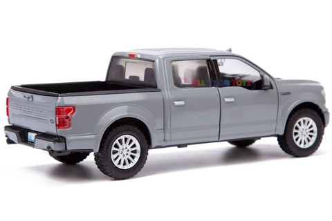 Ford F150 Limited Crew Cab Diecast Model Truck One Twenty Four Scale Abyss Gray with opening doors and detailed interior