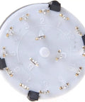 Back view of 3P4T Rotary Switch Band Selector With Knob Black, 4 Pole 3 Position, Single Deck Encoder Style, Plug And Play For Automotive Electronics