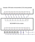 Wiring diagram for 8-Channel PLC Amplifier Board With Optocoupler Isolation For NPN Signals, DC 3.3V/5V Input