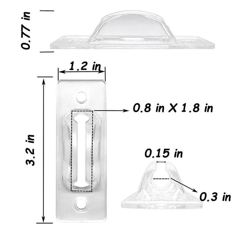 Clear Light Switch Guard 6 Pack Childproof Toggle Switch Cover dimensions and design details for easy installation.