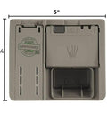 Genuine OEM Detergent Dispenser Assembly Gray For Dishwashers Direct Replacement For 00645208 Easy Install Attaches to Inner Door