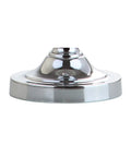 Chrome base detail of Clear Crystal Table Lamp Set Of 2, 29 And A Half Inch Tall Modern Glam Candlestick Lamps