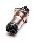 Straight Up Reliable Heavy Duty Electric Vehicle Connector 3 Pin 35 Amp Metal Housing high voltage plug with three pin layout.
