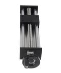 Beefy 200mm Linear Guide Rails for 2 Axis Manual Sliding Table for 3D Printers and CNC Machines with Ball Bearing Linear Motion System and Hand Crank Locking, front view