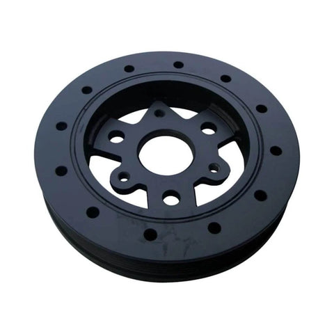 Harmonic Balancer For Pontiac Firebird 1993 1994 1995 1996 1997 Black Serpentine Drive Belt Replacement With 1 Mounting Hole Direct Fit OEM 12551138