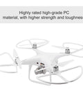 4 Pack Removable Drone Propeller Guards For Safe Landings And Protection Durable Prop Protectors attached to white drone frame