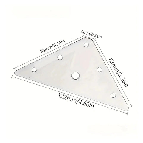 Heavy Duty Stainless Steel Flat And Corner Angle Brackets Set For Furniture Projects with dimensions 122mm by 83mm