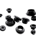 Heavy Duty Black Rubber Snap On Grommet Hole Plugs End Caps In 3mm To 50mm Sizes For Industrial Gear, Auto Parts, And High Pressure Systems That Seal Tight Like Nothing! black rubber snap-on hole plugs, assorted sizes