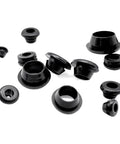 Heavy Duty Black Rubber Snap On Grommet Hole Plugs And End Caps O Ring Assortment Kit For Sealing Pipelines Industrial Gear And Auto Systems, black rubber plugs