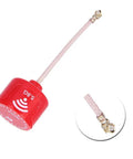 Red 5.8GHz 3dBi RHCP High Gain FPV Antenna for Racing Drones with UFL Connector, flexible mount and lightweight design