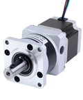 Beefy Torque Nema 23 Bipolar Stepper Motor With 5 To 1 Planetary Gearbox MG Series 54.5mm Length front view