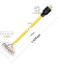 Heavy Duty L14-30P Generator Adapter Cord Makes It Easy To Run Four Household Outlets From Your 30 Amp Generator with dust caps