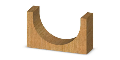 Round Nose Router Bit With 1 Inch Radius And 2 Inch Cutting Diameter For Smooth Curves, Pro Grade Build, woodcut example
