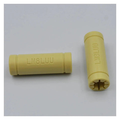 Top Tier Packet Of Ten Solid Polymer LM8LUU Linear Bearing Bushings Featuring An Eight Millimeter Bore That Offers Dead Smooth Operation For Any Heavy Shop Project