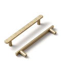 Luxurious Zinc Alloy Cabinet Handles With 5 Inch Hole Centers Champagne Bronze Pulls visible on white background