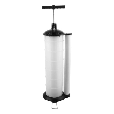Fabater 7L Manual Oil Extractor Pump For Engine Fluid Transfer. Portable Vacuum Suction Device W/4 Tubes To Drain Gas, Oil, Or Coolant Quickly. Big Capacity Tank Makes Auto Maintenance A Breeze For Mechanics And Car Enthusiasts Who Want A Hassle-Free