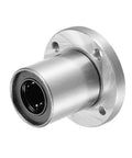 LM16UU Heavy Duty Round Flange Linear Ball Bearing Bushing 16mm Bore 28mm Outer Diameter 37mm Length Sealed On Both Sides front view