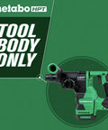 Cordless 36V MultiVolt Rotary Hammer Tool Only SDS Plus 1-1/8 Inch with LED level side view