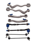 BMW 5 Series Front Suspension Wishbone Track Control Arms and Drop Links Kit 8 Piece Set OEM Grade Replacement Lower Control Arms and Bushing Kit for E60 E61