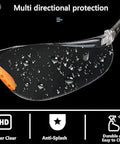 Built Dang Tough 6 Pack Safety Glasses For Work And Lab With Crystal Clear Lenses, featuring anti-splash design for shop use.