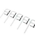 Heavy Duty F Clamps 10 Inch Welding Vise Grip Set With Deep Throat For Rock Solid Holds On Carpentry And Woodworking Projects To Keep Your Stuff Secure - 5 pack of clamps.