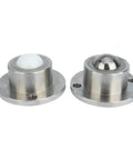 Heavy Duty Universal Transfer Ball Featuring Deep Groove Ball Bearings Rock Solid Ball Transfer Unit in stainless steel.