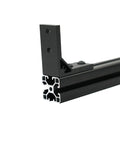 4 Pack Black Corner Brackets For 4040 Aluminum Extrusion 90 Degree Joint Connectors showing bracket attached to frame