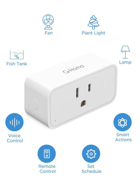 Heavy Duty Mini Smart Plug 4 Pack with Alexa Voice Control, Timer, Child Lock, Vacation Mode, Remote Access, 2.4GHz WiFi Only