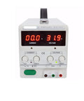 Bench Ready Three Position DC Regulated Power Supply With Adjustable Voltage And Current, Dual LED Readouts For Precise Monitoring, High Efficiency Over 80 Percent, Roughly 40 Percent Better Than Ordinary Linear Units, Temp Controlled Fan, front view