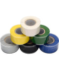 Premium Self Fusing Silicone Sealing Tape In Vibrant Green For High Grip Leak Fixing And Durable Insulation On Pipes, Hoses And Cables With Super Flexible Texture That Won T Crack Or Peel Under Any Stress, stacked rolls showing various colors.