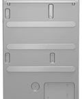 Back view of The Badass Thermaforce 199K BTU Tankless Water Heater and Combi Boiler Rig, gray finish, displaying connections.