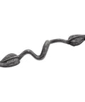 Solid Core Cabinet Pull With Three And Three Quarters Inch Center To Center 96mm Vibrant Pewter Curved Leaf Design For Kitchen Cabinets And Dresser Drawers Natural Accents Collection Five And Three Quarters Inch Long One And One Eighth Inch Projection