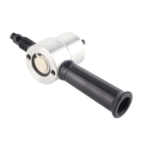 Pro Grade Double Head Metal Nibbler Cutter For Sheet Metal and Aluminum construction with black handle and silver head