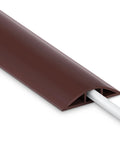 4 Ft Floor Cord Cover Brown Cord Hider For Home Office Hide Cords From Power Strips And Ethernet Cables With Soft PVC Cable Management Protector