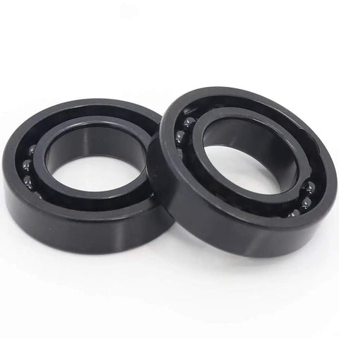 TB6014 High Temperature Bearing 70X110X20MM Full Ball Power Transmission Assembly, black steel ball bearings for high-temp use.