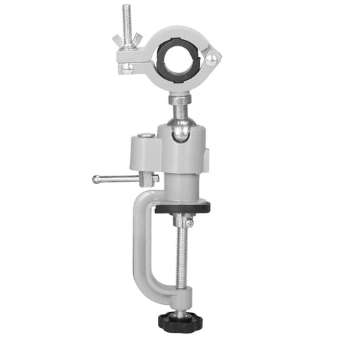 36mm-43mm 360 Degree Table Bench Clamp Vise Drill Rack Stand Holder For Electric Drills Grinders Rotary Tools And Jewelry Making Multifunctional Adjustable Bracket Sturdy Aluminum Body Clamp Mount