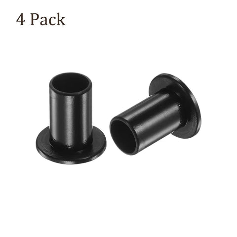 Four Pack Nylon Flanged Sleeve Bearings With 10.1 Mm Bore And 12 Mm Outer Diameter For Smooth Sailing Rotation and durability.