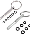 Two Pro Grade Security Oval Head Screws With Special Bit For Coffee Machines Removal Kit, 316 Stainless Steel, and rings