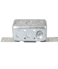 Eight Pack 4 By 2 Inch Metal Electrical Box With Bracket And Seven One Half Inch Knockouts For Wood Or Metal Studs Welded TS Side Mount Bracket