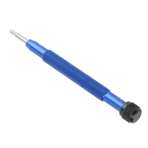 Watch Case Opener Screwdriver Tool 2.75mm Alloy Steel Precision Tip For Easy Screw Removal and Repair blue handle