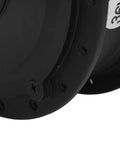 Close-up of 36V 500W Brushless Hub Motor With Quiet Aluminum Rim for electric bikes, displaying screw details and part of rim structure.
