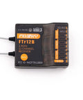 FTR12B 2.4GHz 12CH AFHDS 3 Dual Antenna Receiver for PL18 NB4 NB4 Lite Transmitters showing ports and labels