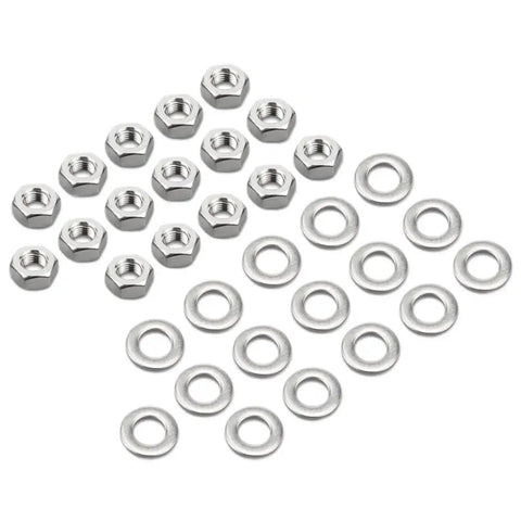 Heavy Duty ATV Wheel Lug Nut Kit Made From Premium 304 Stainless Steel. Perfect Fit For Yamaha Banshee 350 And YFZ350 Models Between 1987 And 2006 Including SE SP Variants. Rock Solid Reliability For Your Ride! stainless steel nuts and washers