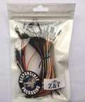 130 Pcs Solderless Flexible Breadboard Jumper Wires Male To Male With Multicolor Dupont Cable for Arduino and Raspberry Pi, packaged.
