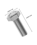 Stainless Steel M6 Carriage Bolts Nuts And Flat Washers Kit, 20 Pieces, 16mm Thread Length, Pro Grade Heavy Duty Hardware Fastener Set