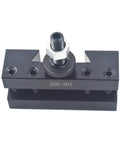 Rock Solid Heavy Duty Quick Change Lathe Tool Holder For Mini And Cnc Metal Lathes Showing solid steel design with adjustable bit clamp.