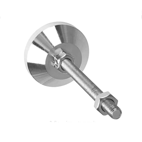 Hella Sturdy Heavy Duty Adjustable Leveling Feet Set Thick Carbon Steel Support Legs Quick Threaded Lifters for machinery with steel base.